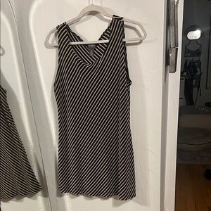 Chico travelers Striped Black and Cream Sleeveless‎ shirt